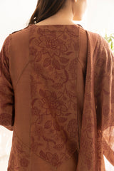 Screen Printed kurta with hand tendered-chawal-taka