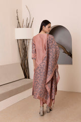 Onion pink three cuts combination kurta