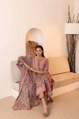 Onion pink three cuts combination kurta