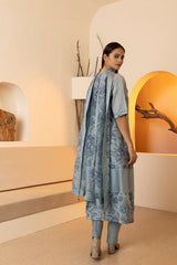 Screen printed chanderi silk Kurta set