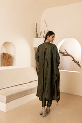 Screen printed chanderi silk Kurta set