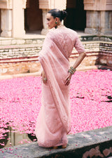 Mehraab Blush Pink Saree set