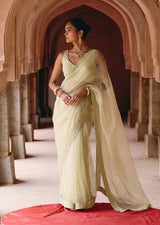 Mehraab Pastel Mink Saree set