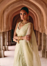Mehraab Pastel Mink Saree set