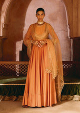 Mehraab Dusty Rose Anarkali set
