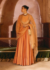 Mehraab Dusty Rose Anarkali set