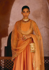 Mehraab Dusty Rose Anarkali set