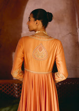 Mehraab Dusty Rose Anarkali set