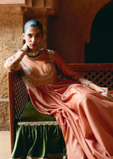 Mehraab Dusty Rose Anarkali set