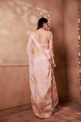 Blossom Pink Sitara Printed Saree