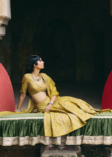 Mehraab Muted Green Lehenga Set