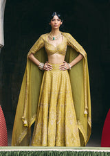 Mehraab Muted Green Lehenga Set
