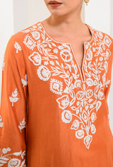 Aari work kurta set