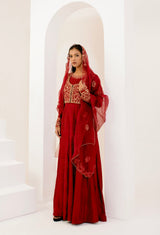 Anarkali in Luxurious Chanderi silk