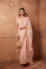 Blossom Pink Sitara Printed Saree