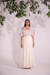 Ivory Dress with short jacket