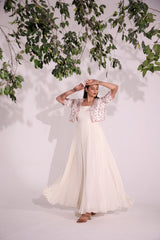 Ivory Dress with short jacket