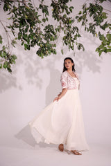 Ivory Dress with short jacket