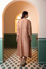 Screen Printed side panel kurta set