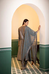 Screen printed chanderi silk Kurta set