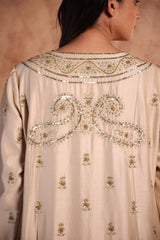 Shahana Long jacket with georgette blouse and skirt