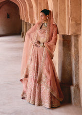 Mehraab Dusty Rose Pink Lehenga Set