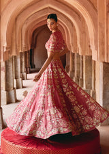 Mehraab Dusty Rust Lehenga Set