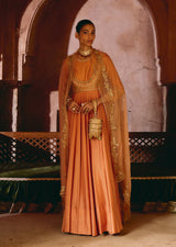 Mehraab Dusty Rose Anarkali set