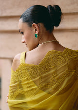 Mehraab Yellow Dori Saree set