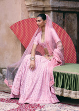 Mehraab Blush Pink Lehemga Set