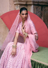 Mehraab Blush Pink Lehemga Set